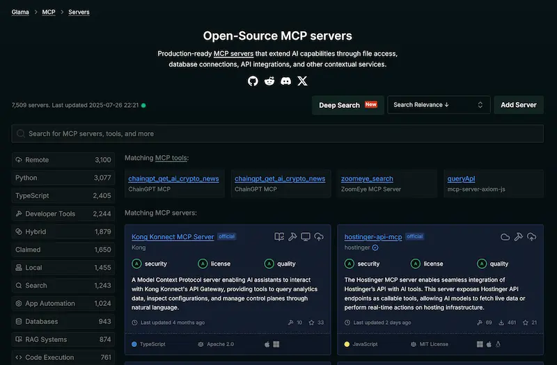 Awesome MCP Servers