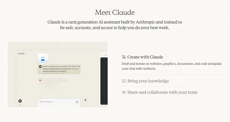 Claude AI screenshot