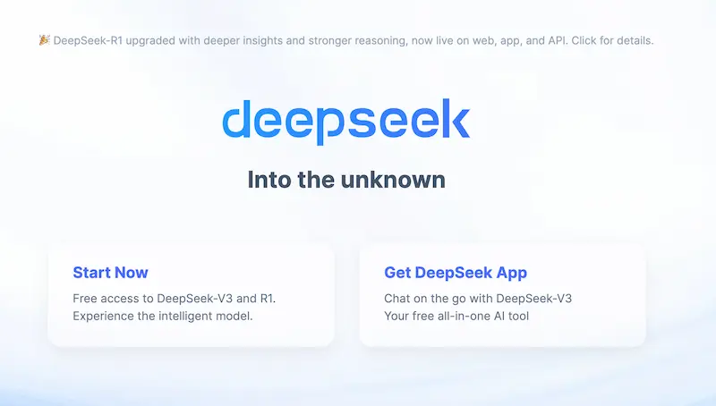 DeepSeek screenshot