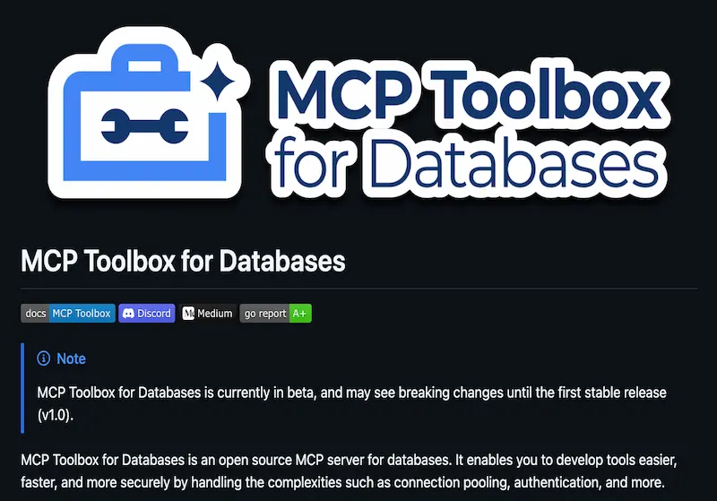 GenAI Toolbox for Databases screenshot