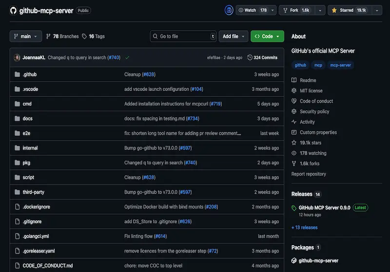 GitHub MCP Server screenshot
