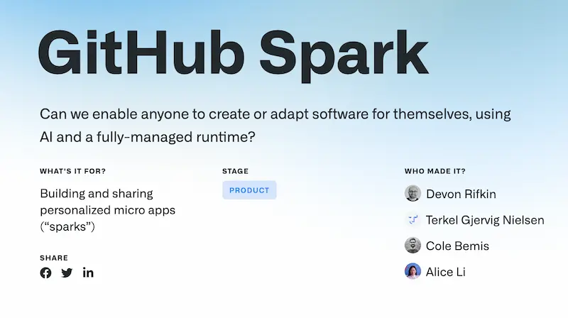 GitHub Spark