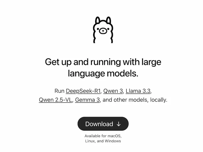 Ollama screenshot