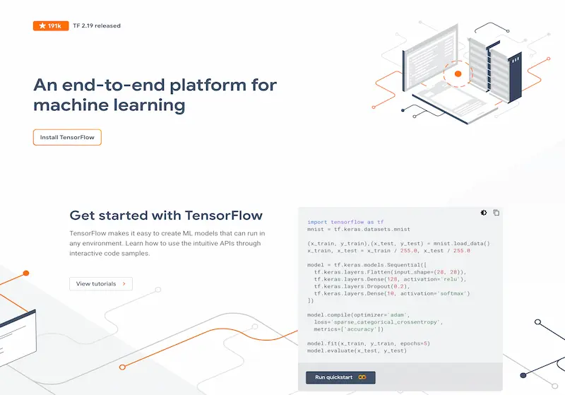 TensorFlow screenshot