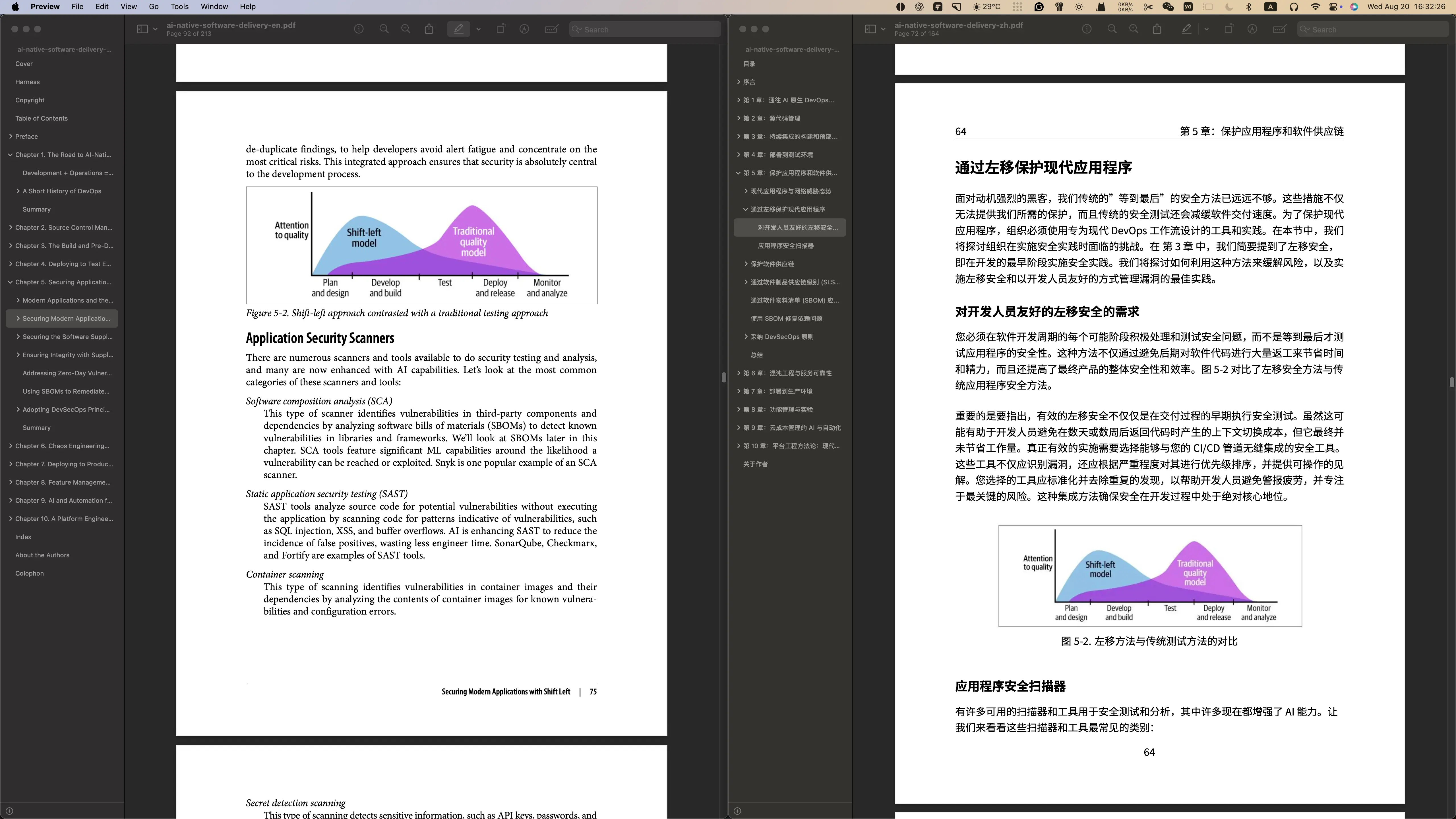 使用 AI 工作流翻译构建的 PDF 文档翻译效果