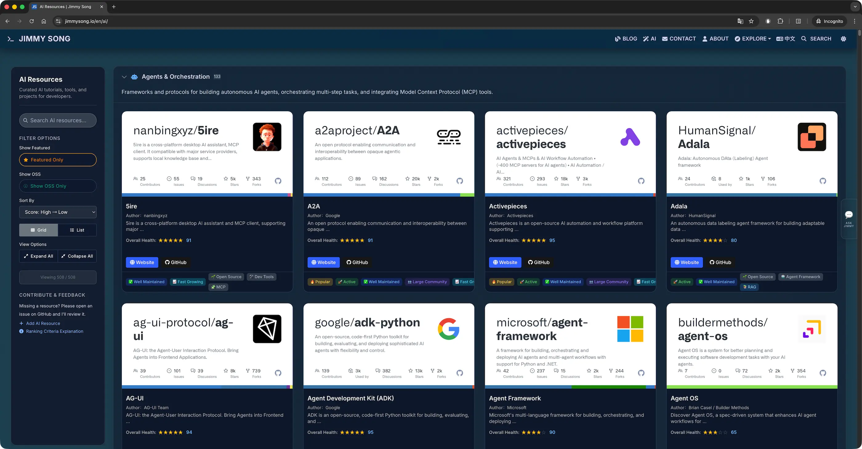 Figure 1: New AI Resource Library Screenshot