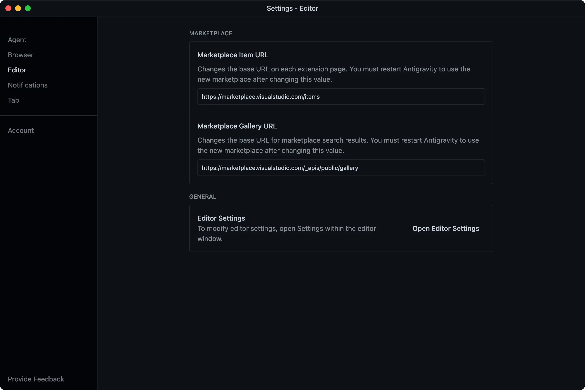 图 2: VSCode Marketplace 配置