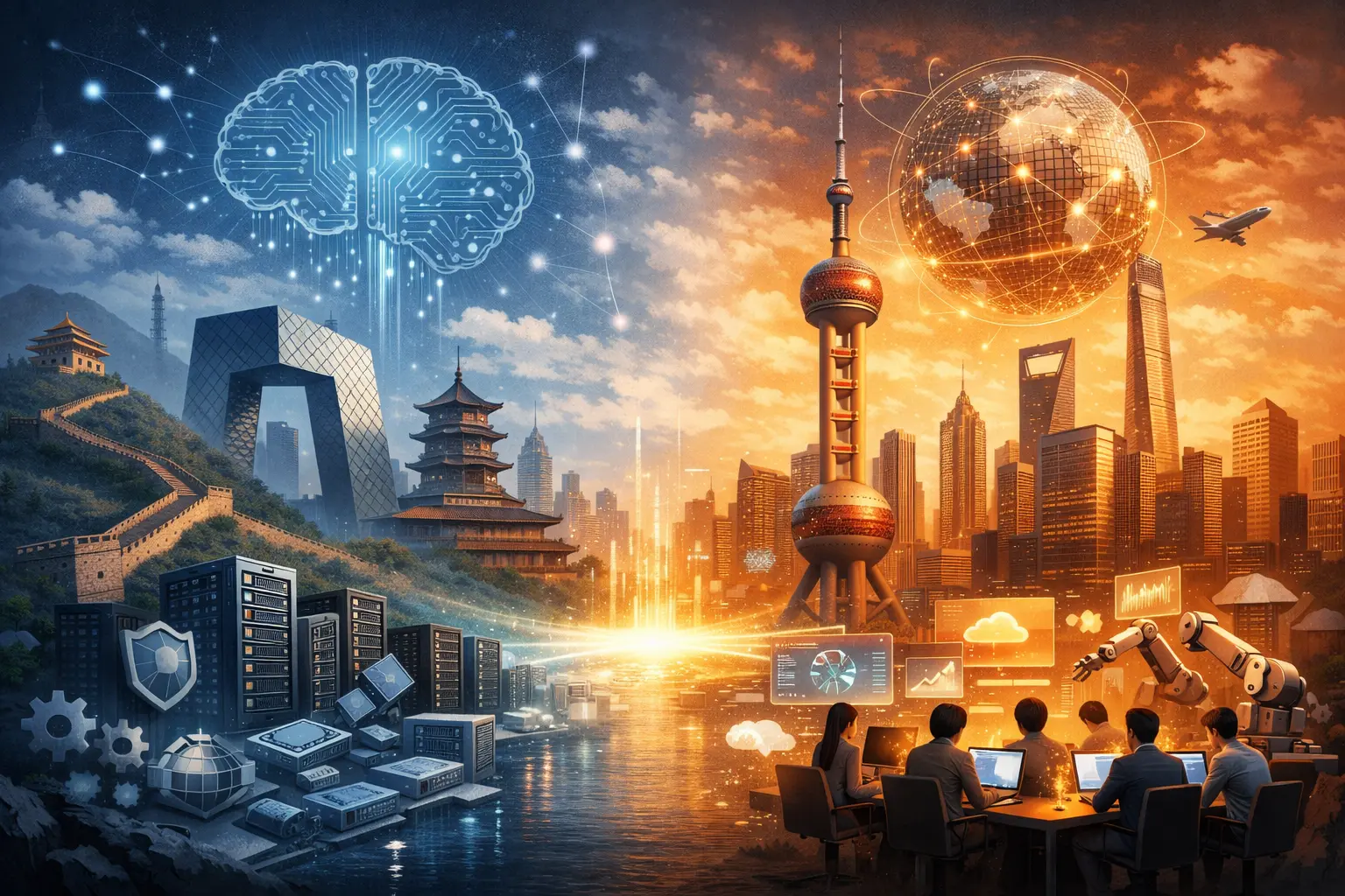 中国AI基础设施开源：对北京和上海计划的分析