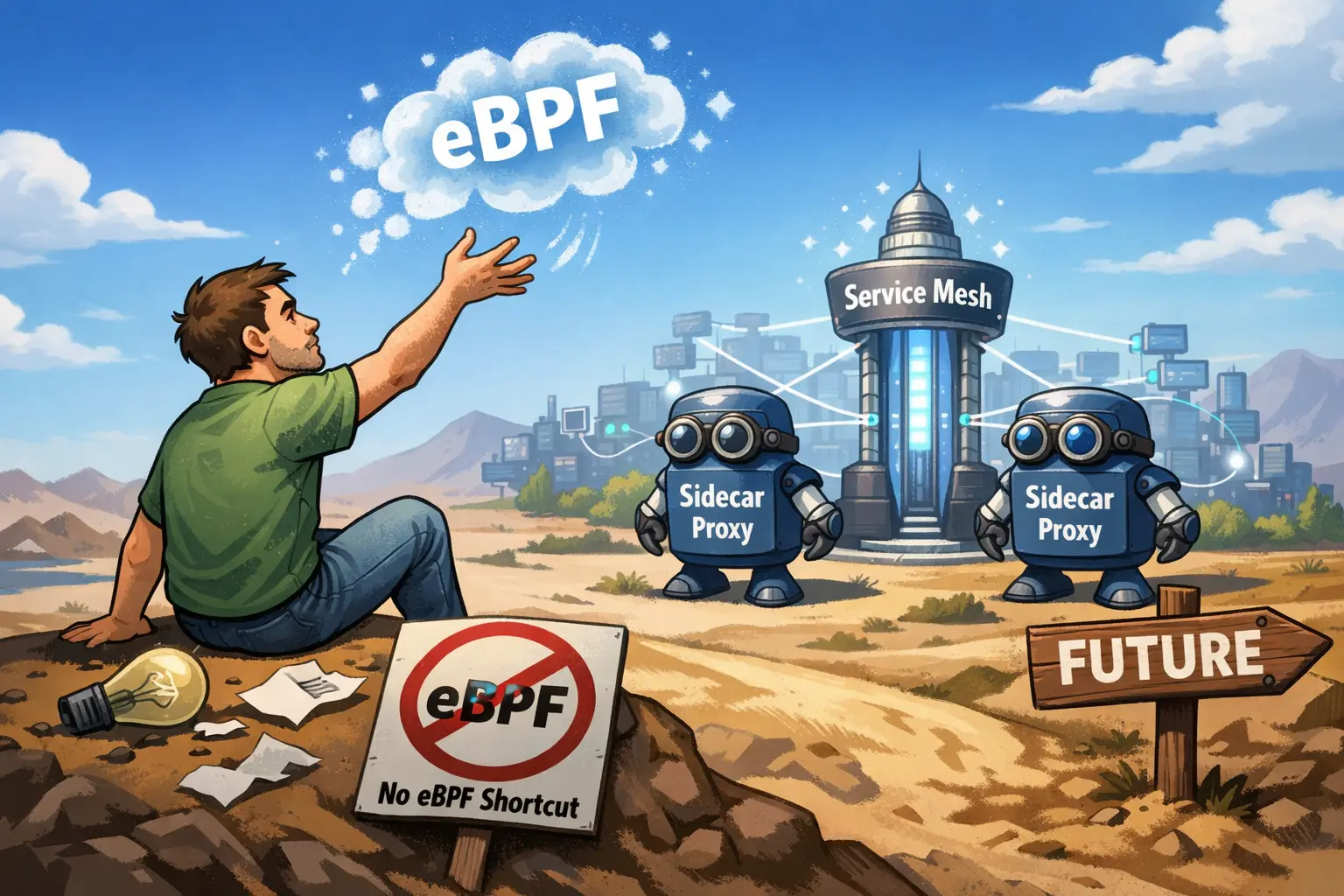 请暂时抛弃使用 eBPF 取代服务网格和 Sidecar 模式的幻想