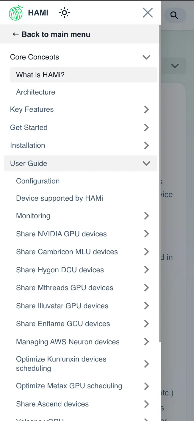 Figure 6: HAMi website mobile view