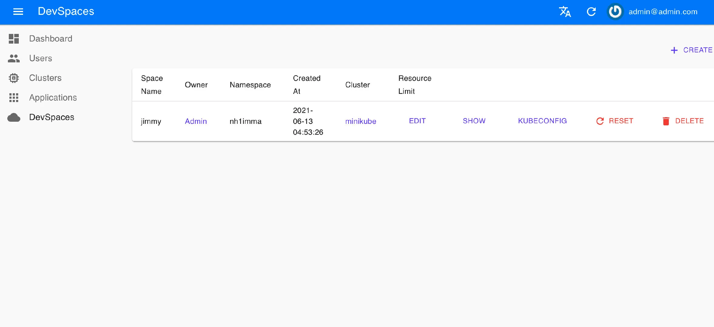 Nocalhost web 端