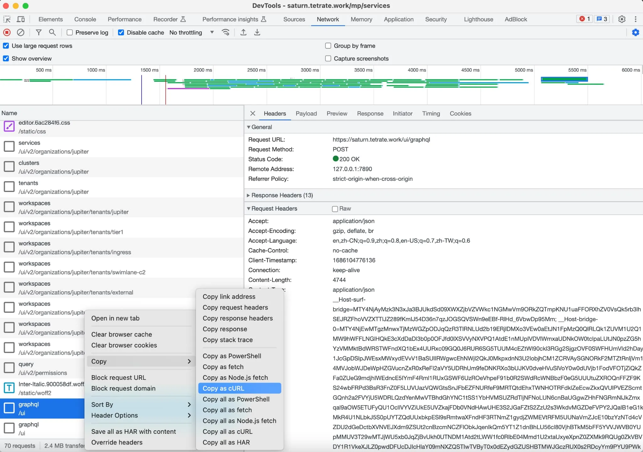 Figure 1: Chrome DevTool