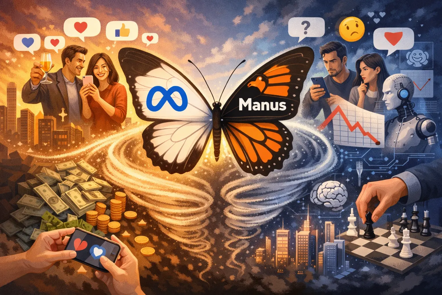 Figure 1: The Butterfly Effect After Manus Was Acquired by Meta