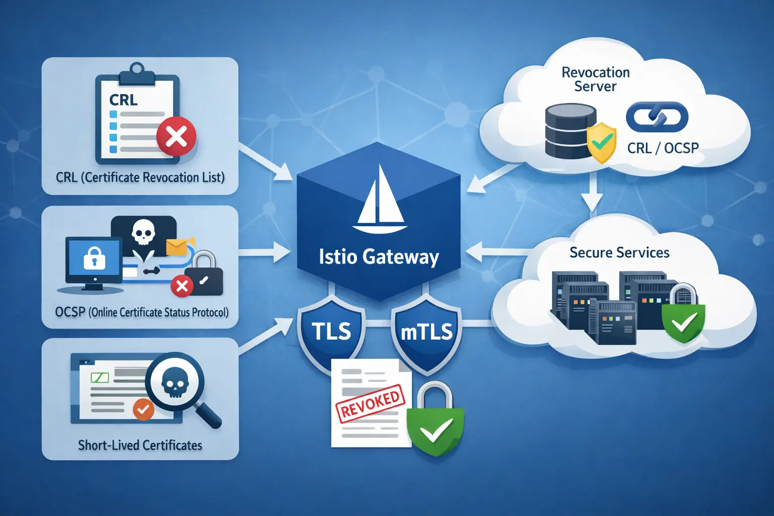 Istio Gateway 中对证书撤销的支持