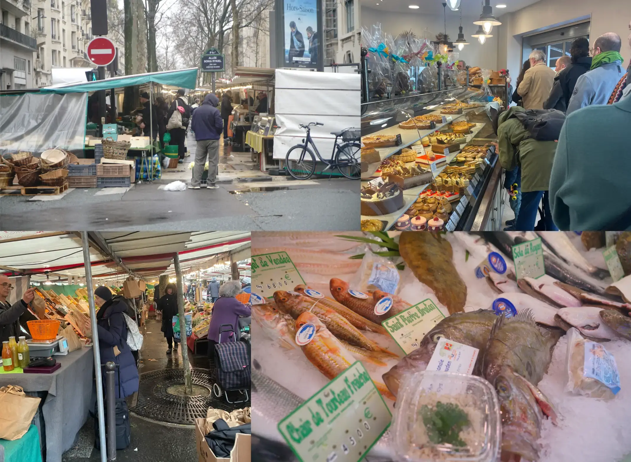 Street Stalls and Bakeries in Paris
