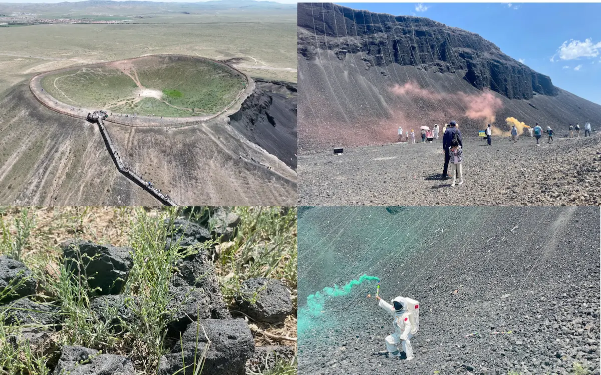 火山环境特写