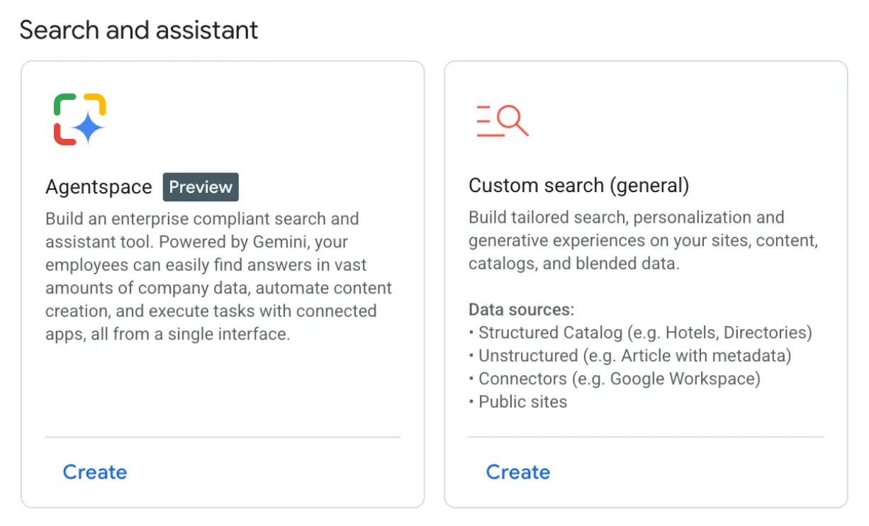 图 1：如何通过 Google Cloud 控制台访问 AgentSpace