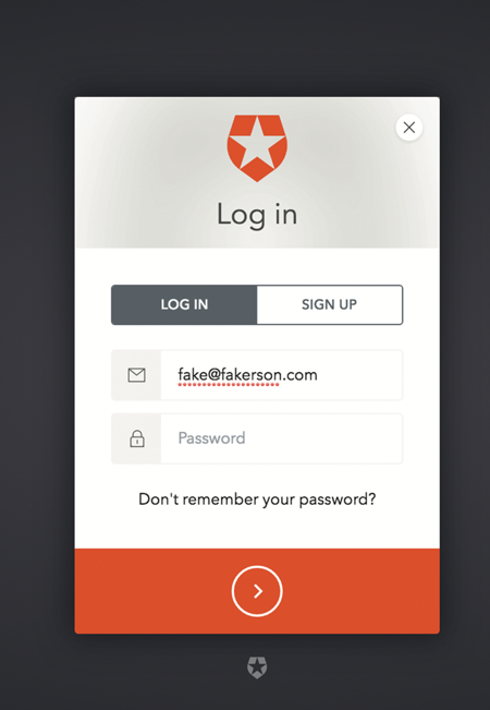 Auth0 登录页面