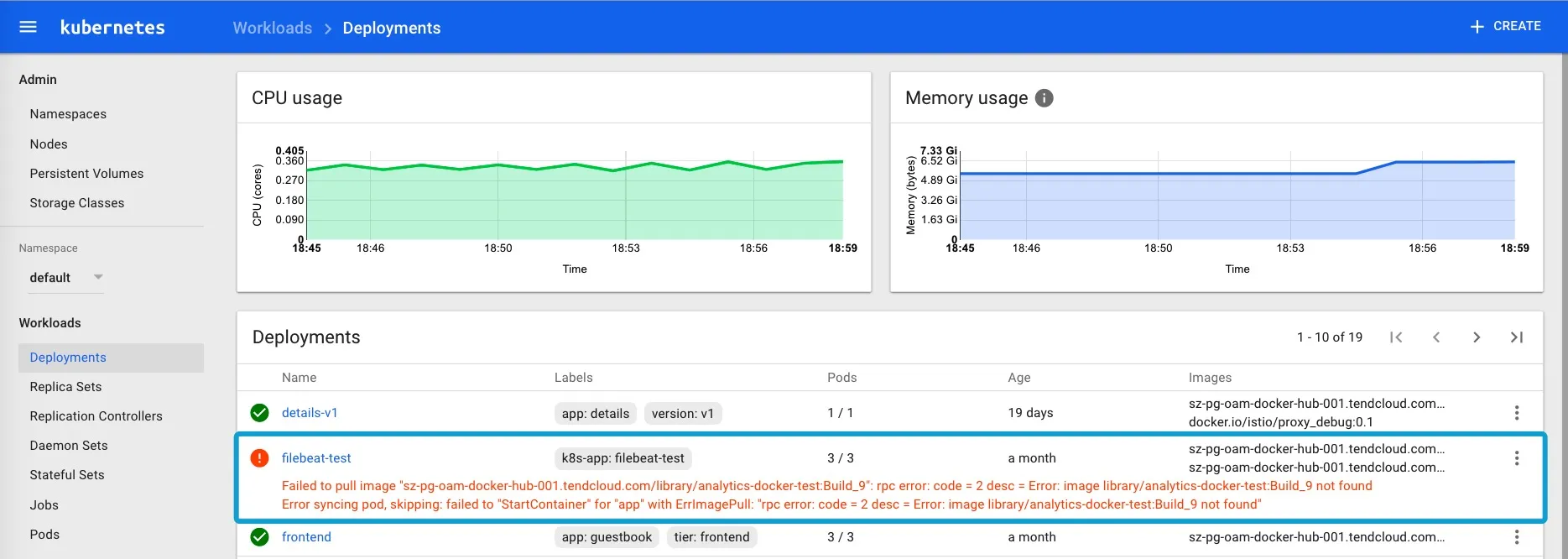 Kubernetes Dashboard 监控界面