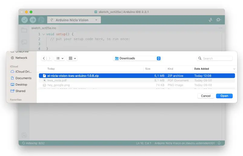 图 23: Arduino IDE 安装库界面