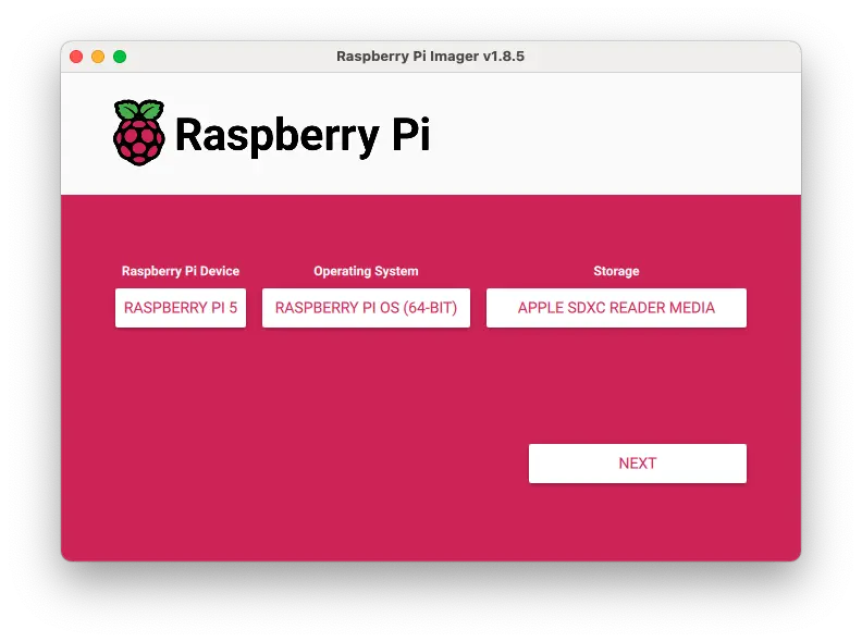 图 4: Raspberry Pi 5 烧录界面