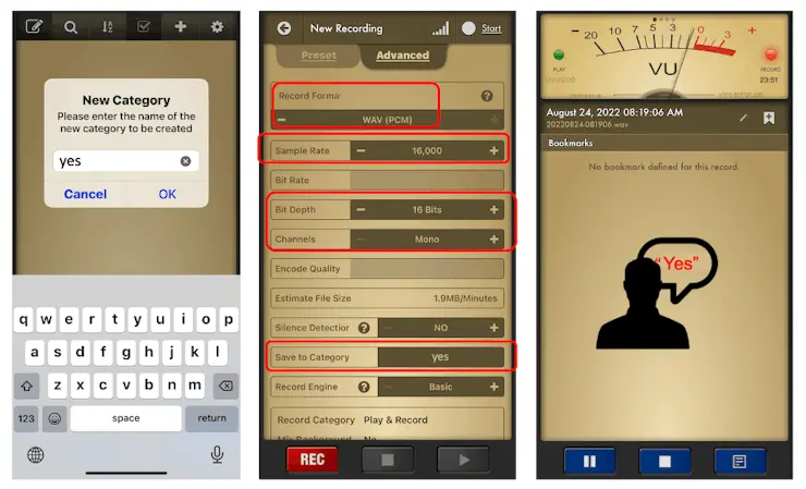 图 15: Voice Recorder Pro 录音界面