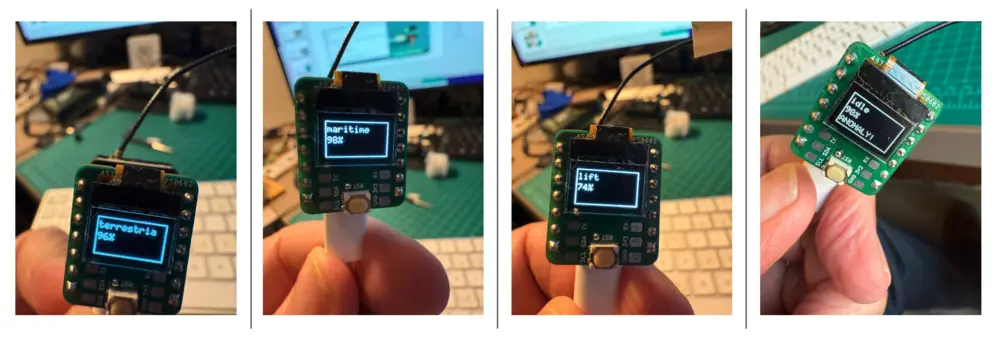 图 33: OLED 显示推理结果示例
