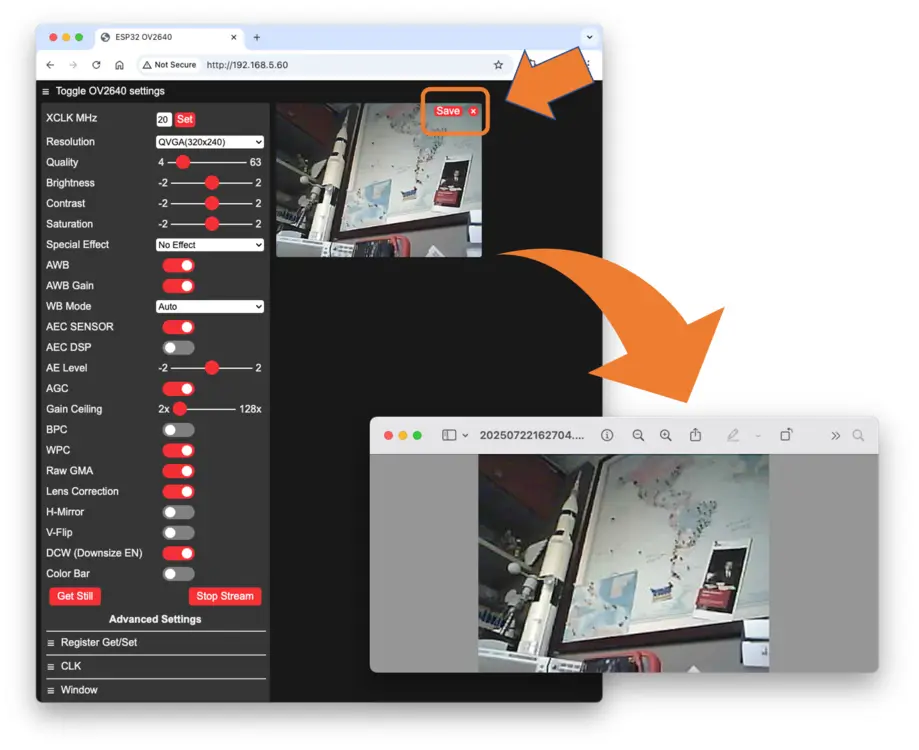 图 27: CameraWebServer 页面