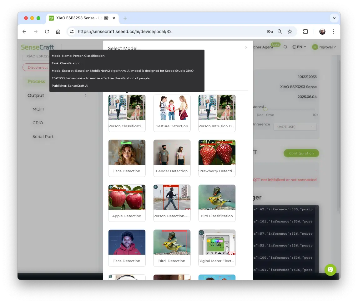 图 19: 模型信息展示