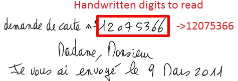 图 18: <strong>手写数字的变化性</strong>:真实世界数据在风格、大小和方向上表现出显著差异,这要求强大的预处理技术以确保可靠的机器学习性能。这些图片例证了即使是看似简单的输入,在有效处理之前也需要归一化和特征提取。来源:o. augereau。